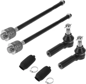 X AUTOHAUX 6pcs Front Inner Outer Tie Rod Ends Kit Suspension Steering Tie Rod - Picture 1 of 7