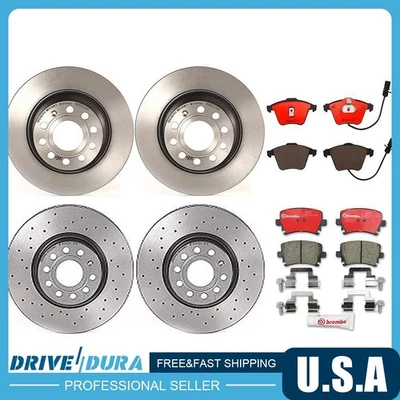 Se adapta a rotores de freno de disco delanteros y traseros Volkswagen CC + pastillas de freno Foto 1 de 4