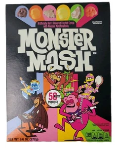 Monster Mash Cereal 50th Box Boo Berry Frankenberry Count Chocula New Sealed - Picture 1 of 17