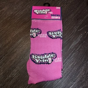 Bubble Yum Novelty Crew Socks Mens Size 6-12 Odd Sox Food Gift One-Pair - Picture 1 of 2