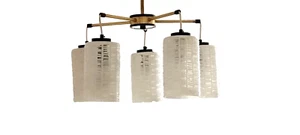 DDR Lampe Kaskadenlampe Deckenlampe Vintage 60iger Vintage Kult Top Zustand - Bild 1 von 17