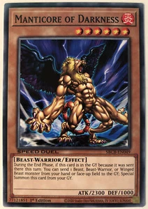Yu-Gi-Oh! Juego de cartas coleccionables Manticore of Darkness Speed Duel: Battle City Box SBCB-EN049... - Imagen 1 de 1