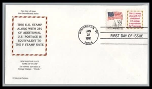 US FDC # 2521 "4c" Make up Rate Aristocrats 1991, 9p2726 - Picture 1 of 1