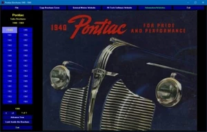 Pontiac Verkaufsprospekte 1940 - 1969 digitale Sammlung auf DVD-ROM - Bild 1 von 9