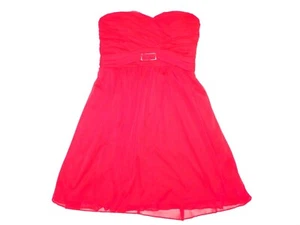 Vestido Tweeze Me Rojo Sin Tirantes Fiesta Cóctel Estrás Hebilla Talla 9  - Imagen 1 de 5