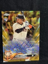 2018 Topps Chrome Gold Wave Refractor /50 Miguel Gomez #RA-MG Rookie Auto RC