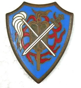 Vietnam Military Religious CAODAISTE Forces Enamel Badge. Drago Olivier Metra - Picture 1 of 2