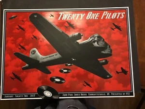 Emek Twenty One Pilots Poster Charlottesville Mint 35/100 Sperry Dave Matthews - Bild 1 von 11