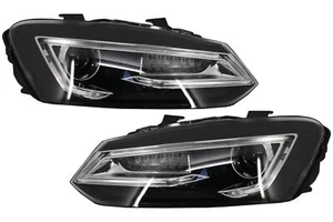 Fari Fanale per VW Polo 6R 11-17 LED Luce Light Bar Devil Eye Look - Photo 1/12