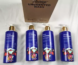 Always Cleanse Sensitive Wash 8.4 Oz Lot of 4 Fragrance Free Hygiene Care - Picture 1 of 6