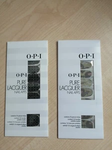 2 X OPI Reinlack Nagel Apps Reptil + Pailletten 🙂16 Vorgeschnittene Streifen Neu - Bild 1 von 5