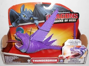 HTTYD Spin Master DreamWorks Dragons: THUNDERDRUM Purple (Damaged Box) 2014 New - Picture 1 of 9
