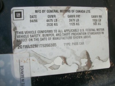 Used Fuel Injection Throttle Body fits: 1996 Chevrolet Lumina car Throttle Valve - Image 1 of 4