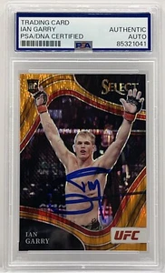 Ian Garry Signed 2022 Select Orange Flash Rookie Card Auto UFC PSA/DNA Slabbed - Picture 1 of 2