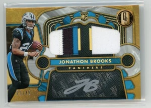 Jonathan Brooks 2024 Gold Standard Rookie Patch Auto /49 RC Panthers - Picture 1 of 2