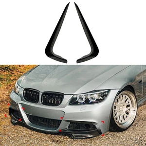 For BMW E90 E91 LCI M Sport 2009-2012 2010 Front Bumper Side Air Vent Trim Black - Picture 1 of 8