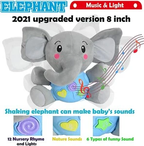 Plush Elephant Fox Music Nursery Rhyme Baby Toys For Baby Toddler 18 Months + - Picture 1 of 13