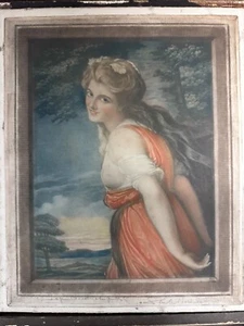S. Arlent Edwards Mezzotint ‘Lady Hamilton As A Bacchante’, Artist Proof Signed - Picture 1 of 7