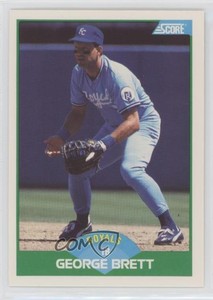 1989 Score George Brett (At 35 Hit over 300) #75.1 HOF