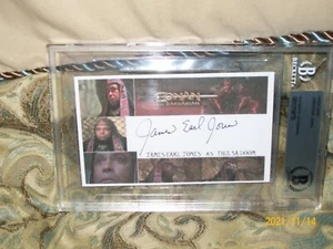 JAMES EARL JONES CONAN DER BARBARISCHE AUTOGRAMMIERTE KARTE ""BECKETT BEWERTET"" KB29 - Bild 1 von 3