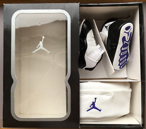 Nike Air Jordan XI  / 11 Baby Retro Concord 2011 Black White Gift Set US1c EU 16