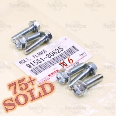 91551-80625  New OEM Toyota Land Cruiser Tundra Lexus LS460  Ignition Coil Bolts - Image 1 of 4