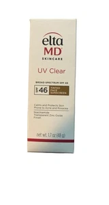 Elta UV Clear Broad-Spectrum SPF 46 Tinted 1.7 oz New In Box Exp 11/2027 - Picture 1 of 6