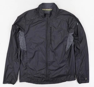 Smartwool Merino Sport Ultra Light Jacket Mens Large Black Packable Lightweight - Picture 1 of 21