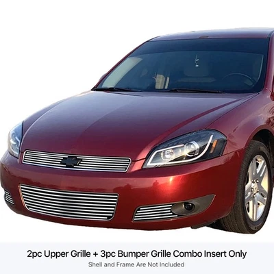 Pulidor de rejilla de billet de acero inoxidable APS GR03FGI20S para Chevrolet Impala 06-13 Foto 1 de 3