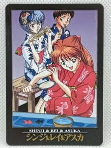 Evangelion Carddass First Edition Shinji Rei Asuka Yukata Premium Rare Japan VTG - Picture 1 of 6