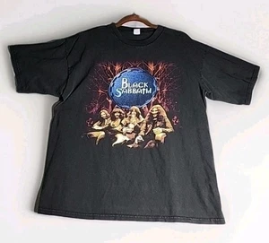 Vtg Black Sabbath 1999 Reunion Tour T-Shirt Size XL Black Ozzy Graphics - Picture 1 of 4