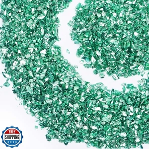 Brillo artesanal de vidrio triturado para resina, astillas de cristal metálico irregular Sprin - Imagen 1 de 5