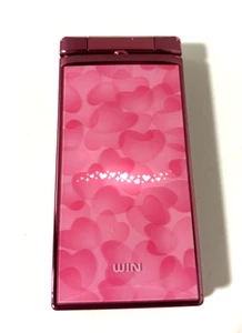 au SonyEricsson W64S Pink Japanese Flip Phone Keitai Cell phone jp - Picture 1 of 15