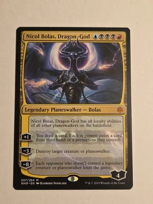 Nicol Bolas, Dragon-God  - War of the Spark X1 WAR MTG 207/264 M - Image 1 of 2