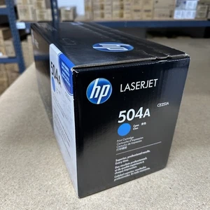 Genuine HP CE251A (504A) Cyan Toner Cartridge - NEW SEALED - Picture 1 of 1