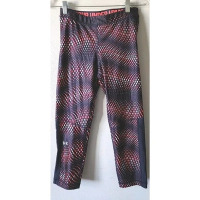 Under Armour UA Women's Black & Red Polka Dot Compression Leggings Medium - Image 1 of 4