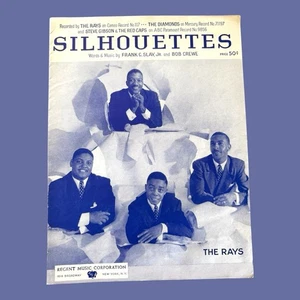 Silhouettes Sheet Music by The Rays Bob Crewe & Frank Slay Doo Wop BTG 1957 - Picture 1 of 3