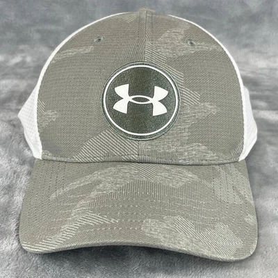 Gorra de golf Under Armour ajustada para hombre L XL gris blanca camuflada rendimiento elástica Foto 1 de 4