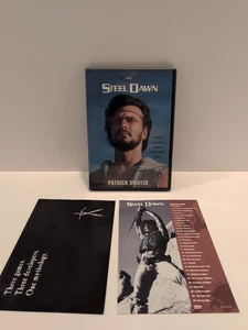 Steel Dawn (DVD) Patrick Swayze 80s Action RARE OOP 1987 ~ Disc Mint - Imagen 1 de 3