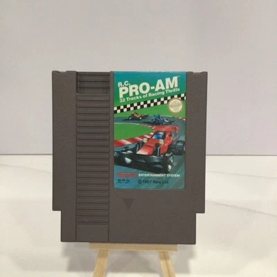 RC PRO-AM NES Nintendo Entertainment System 1987 32 Tracks ~ Cartridge Only VGC - Image 1 of 4