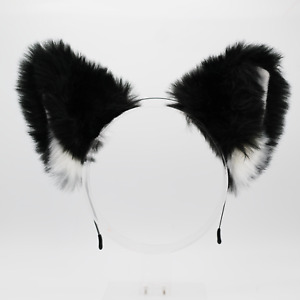 Animal Headband Ears Costume Fursuit Cosplay Cat Wolf Fox Dog Ear USA SELLER