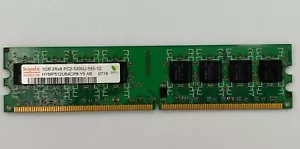 Hynix HYMP512U64CP8-Y5 AB 1GB PC2-5300 DDR2-667MHz non-ECC Unbuffered 240-Pin - Picture 1 of 1