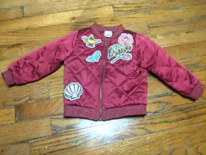 Girls 2T Disney Collection by Tutu Couture Dream Quilted Full Zip Bomber Jacket - Picture 1 of 9