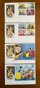 4) DISNEY REDONDO ANIMATION OSCAR/SNOW WHITE  FDC  7 1/2"x 5"  NOT ADDRESSED - Picture 1 of 10