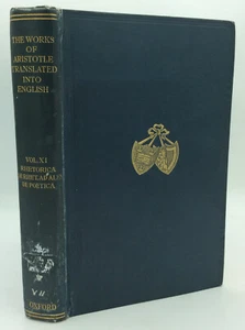 WORKS OF ARISTOTLE TRANSLATED INTO ENGLISH, VOL XI - W.D. Ross - 1924 1st ed - Picture 1 of 4