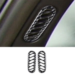 2X For Chevrolet Corvette C5 Carbon Fiber Air Vent Outlet Decorative Trim Cover - Imagen 1 de 11