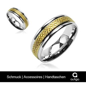 Anillo de acero inoxidable mujer hombre anillo de pareja anillo de compromiso anillo de banda - Imagen 1 de 2