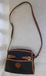 Cartera bandolera vintage años 80 Dooney & Bourke para todo clima cuero pato pequeño RARO - Imagen 1 de 23