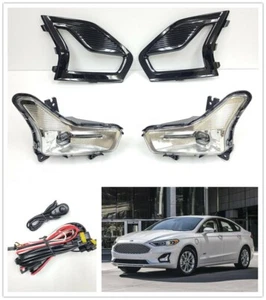 LED Fog Light Set For 2019-2020 Ford Fusion Switch Wire Bezel Assembly Kit - Picture 1 of 8