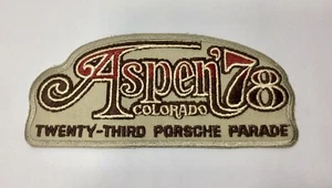 Vtg. 1978 Aspen Colorado 23rd Porsche Parade Patch Porsche Club of America PCA - Picture 1 of 4